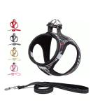 Suredoo Dog Harness for Small & Medium Dogs - Reflective Breathable Adjustable with Leash - Ideal for Training & Comfort (Black Checkered XL) - Buy Online on GoSupps.com