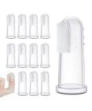 12Pcs Dog Finger Toothbrush Transparent Dog Toothbrush Set Cat Dog Silicone Finger Toothbrush Easy Pets Teeth Cleaning Toothbrush for Dogs Cats Dental Care - Buy Online on GoSupps.com