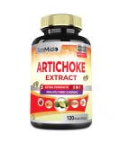 Artichoke Extract Capsules 6500mg - 120 Vegan Capsules with Turmeric Papaya & Bladderwrack - Supports Digestion - 4 Month Supply - Buy Online on GoSupps.com