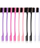 10-Piece Double-Sided Hair Edge Brush & Comb Combo Pack in 5 Colors - Buy Online on GoSupps.com