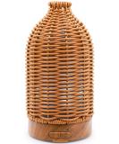 Essential Oil Diffuser - Multifunction Aromatherapy with LED Color Changing Light & 100ML Capacity | Rattan Design for Home & Office Use - Buy Online on GoSupps.com