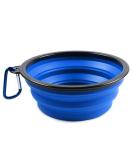 Buy PhoneNatic Foldable Silicone Dog Bowl - XL Travel Bowl for Dogs & Cats - 1000 ml Blue with Carabiner | International Shipping Available - Buy Online on GoSupps.com