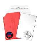 Anthony Noble & Co. Elegant Pocket Mirror - Compact Credit Card Format Polished Metal Designer Cover - Buy Online on GoSupps.com