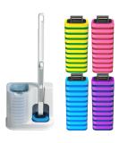 Disposable Toilet Brush with 40 Refills | Effective Toilet Bowl Cleaner Wand Set with Storage Caddy | Effortless Cleaning & Hygiene - Buy Online on GoSupps.com
