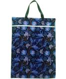 Large Hanging Wet/Dry Cloth Diaper Pail Bag - Purple Flower Design | Reusable Diapers/Laundry - Buy Online on GoSupps.com