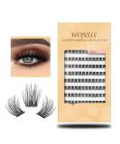WONSIS 120 Individual Lash Clusters | Soft & Lightweight 0.07mm C Curl Synthetic Lashes | Reusable DIY Extensions for Home Use (12MM Volume) - Buy Online on GoSupps.com