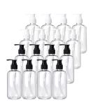 Bekith 16 Pack 8oz Empty Lotion Bottles with Pumps - Clear Plastic Containers for Hand Soap, Body Wash, and Creams - Buy Online on GoSupps.com