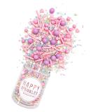 Happy sprinkles pastel vibes 90g |Colorful sprinkle mix with chocolate for decoratingIdeal Tortendeko |Suitable for cookies ice cream & cake 90 g - Buy Online on GoSupps.com