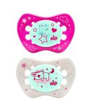 Nip Light-Pin 'Night' Silicone Pacifier for Girls - BPA-Free Jaw-Friendly Size 3 (16-32 Months) - Made in Germany - Buy Online on GoSupps.com