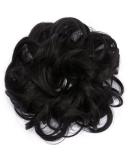 SEGO Hair Extensions - Dark Black Wavy Hair Tie Updo Bun | 30g Realistic Look - Buy Online on GoSupps.com