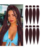 Beyond Beauty 8 Packs Pre Stretched Braiding Hair Synthetic Yaki EZ Braiding Coi Leray Braids Knotless Braiding Hair Extensions Pre Stretched Hot Water Setting Crochet Braids 26Inch(99J) 8Packs-26Inch #99J - Buy Online on GoSupps.com