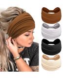 Kavya Wide Headbands for Women - Set of 10 | Soft Elastic Hair Bands for Yoga and Fashion - Women's Hair Accessories - Buy Online on GoSupps.com