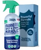 Sunny & Honey Non Toxic Fabric Stain Remover Spray - 32oz Eco-Friendly Spot & Stain Remover for Couch Upholstery Carpet Rug Car Seat & Baby/Pet Stains - Buy Online on GoSupps.com