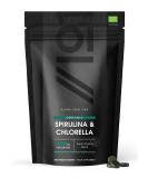 Organic Spirulina & Chlorella 2000mg | 300 Vegan Tablets - Broken Cell Wall | Pure Formula Supplement with No Additives Certified Organic by Alpha01 - Buy Online on GoSupps.com