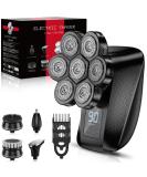 PEACEONE 7D Waterproof Rotary Head Shaver for Bald Men | 5-in-1 Grooming Kit | USB Rechargeable with LED Display | Ideal Wet/Dry Hair Trimmer - Buy Online on GoSupps.com