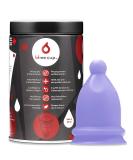 Bfree Menstrual Cup | Reusable Eco-Friendly Period Cup | Leak-Free Feminine Hygiene for Teens & Women | Periwinkle Color - Buy Online on GoSupps.com
