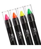 UV Glow Neon Paint Stick/Face & Body Crayon - Set of 4 Colors by UV Glow - Original and Genuine, glows brightly under Blacklights - Buy Online on GoSupps.com