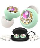 Forever Plus Earplugs | Low-Level Noise Reduction | Clear Speech for Conversations & Social Events | 12 Ear Tips Cat's Eye Stone Green/Gold - Buy Online on GoSupps.com