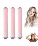 Miioto Heatless Curls Band - 3 Piece Soft Overnight Hair Curler for Long & Short Hair No Heat Pink - Buy Online on GoSupps.com