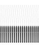 20 Pieces Hair Extension Loop Needle Threader Pulling Hook Needle Bead Device Tool for Hair or Feather Extensions Supplies, DIY Hook Tool Black Loop Tools - Buy Online on GoSupps.com