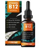 Vitamin B12 drops - 1800 drops (50ml) - Bioactive methylcobalamine B12 - optimally high -dosed with 500mcg B12 - without preservatives or alcohol - 100% vegan 1x 1800 drops - Buy Online on GoSupps.com