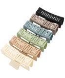 6 Pack XL Hair Claw Clips - 5 Inch Rectangular Claw Clip for Long Thick Hair - Strong Hold Non-slip - Hair Styling Accessories for Women - Gifts - Buy Online on GoSupps.com