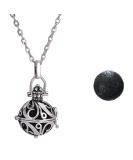 Shop PRINCESS CUTENESS Aromatherapy Diffuser Lava Rock Pendant Necklace - Essential Oil Locket Set Jewelry for Stress Relief & Wellness - Buy Online on GoSupps.com