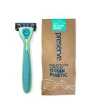 Preserve POPi Shave 5 Razor System Made with Recycled Ocean Plastic and 5-blade cartridge  Neptune Green Recycled Ocean Plastic: Neptune Green - Buy Online on GoSupps.com