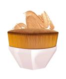 Multifunctional Pink Foundation Makeup Brush for Flawless Liquid and Powder Blending - Buy Online on GoSupps.com