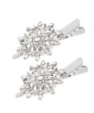 2PCS Crystal Hair Clips Rhinestone Flower Hair Clip Bling Hair Accessories for Women Bride Bridesmaid French Hairpins Fancy Hair Barrettes Hair Jewelry - Buy Online on GoSupps.com