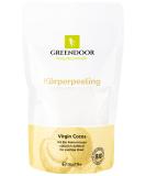 Greenendoor Body Peeling Coconut Oil 220g | Virgin Coconut Oil Anti-Aging Sugar Scrub Vegan Natural Cosmetic Cellulite Treatment Fresh Coconut Fragrance - Buy Online on GoSupps.com