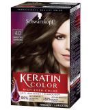 Schwarzkopf Keratin Color Permanent Hair Color Cream 4.0 Cappuccino 1 Count - Buy Online on GoSupps.com