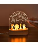 Otraki personalized night light for babies individual bedside lamp for children usb gifts children baby gift for birth for girls boy with animal print acrylic - Buy Online on GoSupps.com