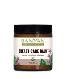 Banyan Botanicals Breast Care Balm - Organic Herbal Salve with Tulsi & Palmarosa for Lymph Massage & Breast Health - Non-GMO & Petroleum-Free - 4 oz - Buy Online on GoSupps.com
