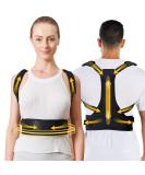 Posture Corrector for Men & Women - Adjustable Back Brace for Pain Relief | Back Straightener for Neck Shoulder & Lumbar Support - Buy Online on GoSupps.com