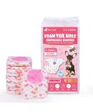 Soft Disposable Dog Diapers for Bitches - 20 Pack Adjustable Tail Hole High-Suction Cat Diapers (XS) - Buy Online on GoSupps.com