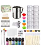 Deluxe Candle Making Kit - Supplies for DIY Crafts, Beeswax, Dyes, Fragrance Oils, Thermometer, Tins, Molds & More - Buy Online on GoSupps.com