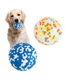 2 Pack Dog Ball Toys Indestructible Dog Toys Balls High Bounce Rubber Dog Balls Durable Solid Interactive Ball Resistant Teeth Training Dog Toys for Small Medium Large Dog Puppy Water Jump Fetch Play 2 Pcs-Orange+Blue - Buy Online on GoSupps.com