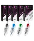 YONGDA 100Pcs Mixed Tattoo Needle Set - Sizes #12 3RL 5RL 7RL 9RL 5RS 7RS 7M1 9M1 9RM 11RM | High-Quality Needles for Professional Artists - Buy Online on GoSupps.com
