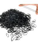 Buy HanyoSheng Mini Hair Ties - 1100 Elastic Bands for Kids & Dreadlocks | Ideal for Hairstyles & Braids - Black - Buy Online on GoSupps.com