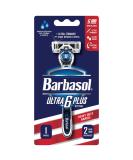 Buy Barbasol Ultra 6 Plus Men's Razor - Includes 2 Blade Refills | International Shipping Available - Buy Online on GoSupps.com