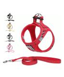 Suredoo XXS Dog Harness with Leash - Reflective Breathable & Anti-Train Design for Small & Medium Dogs - Red Checked Pattern - Buy Online on GoSupps.com