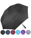 ZOMAKE 62 Inch Golf Umbrella - Large Windproof Umbrella for Men - Automatic Open Double Canopy - Vented Stick Umbrella - Black - Buy Online on GoSupps.com