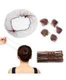 Bun Nets for Ballet - 20Pcs Brown Hair Nets & Bobby Pins Set for Girls and Women - Elastic Edge Mesh Bun Net Holder - Dance and Nurse Wig Fixing - Coffee Brown - Buy Online on GoSupps.com