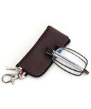 MMOWW Foldable Reading Glasses for Men & Women - Telescopic Mini Anti-Blue Light Glasses with Zipper Keychain (Brown +2.0) - Ideal for Travel & Convenience - Buy Online on GoSupps.com