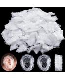 OIIKI Disposable Ear Covers 300pcs - Waterproof Plastic Ear Protectors for Shower, Hair Dye, Spa - Clear, Fits 2.2-5.5inch - Buy Online on GoSupps.com