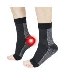 Feeljam Neuropathy Socks - Nano Compression Socks for Plantar Fasciitis & Ankle Pain Relief (S-M Black) - Soothe & Comfort Your Feet - Buy Online on GoSupps.com