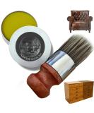 Premium Leather & Furniture Salve - 4oz with Boar Bristle Brush | Protect & Care for Leather & Wood - Buy Online on GoSupps.com