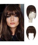 Shop Sofeiyan 100% Remy Real Hair Clip-In Fringe Bangs | Natural Pony Extensions | Medium Brown Hair for Women - Buy Online on GoSupps.com
