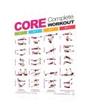 FightThrough Complete Core Workout Poster | Laminated | Productive Fitness - Buy Online on GoSupps.com